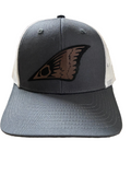 Redfish Tail Leather Patch Trucker Hat