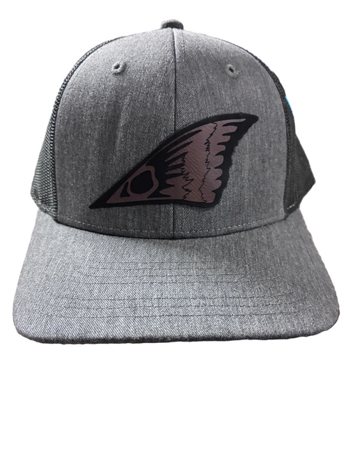 Redfish Tail Leather Patch Trucker Hat